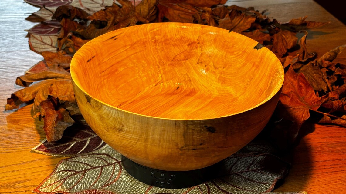 12.5” x 3.5” Maple Salad Bowl