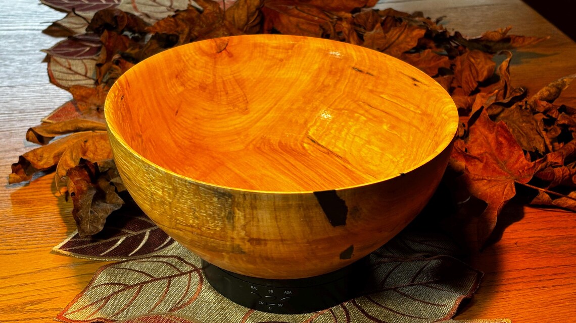 12.5” x 3.5” Maple Salad Bowl