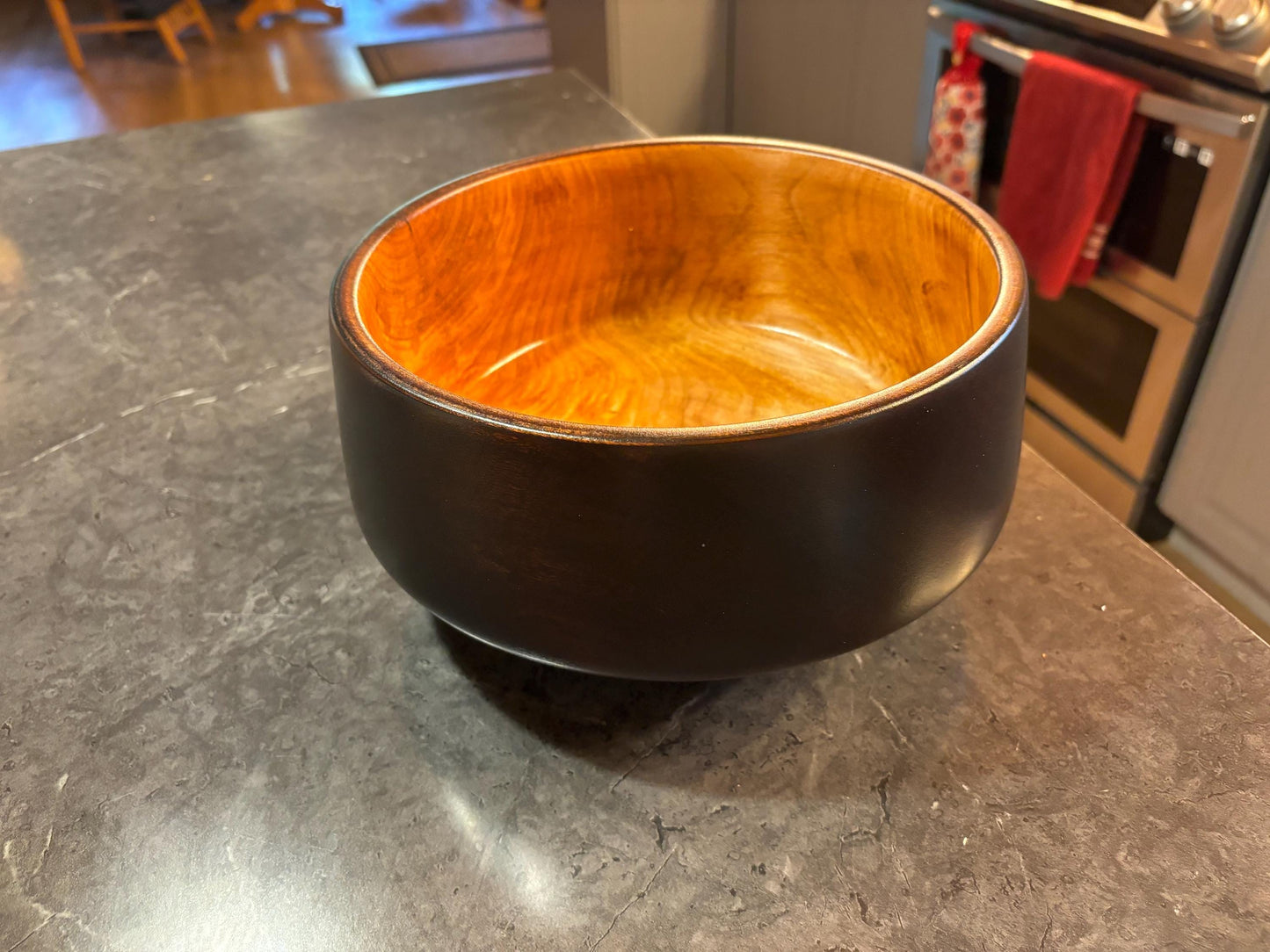 Custom 2 Tone Broadleaf Maple Bowl