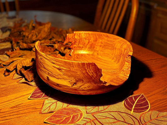 14” Broadleaf Maple Decor Bowl