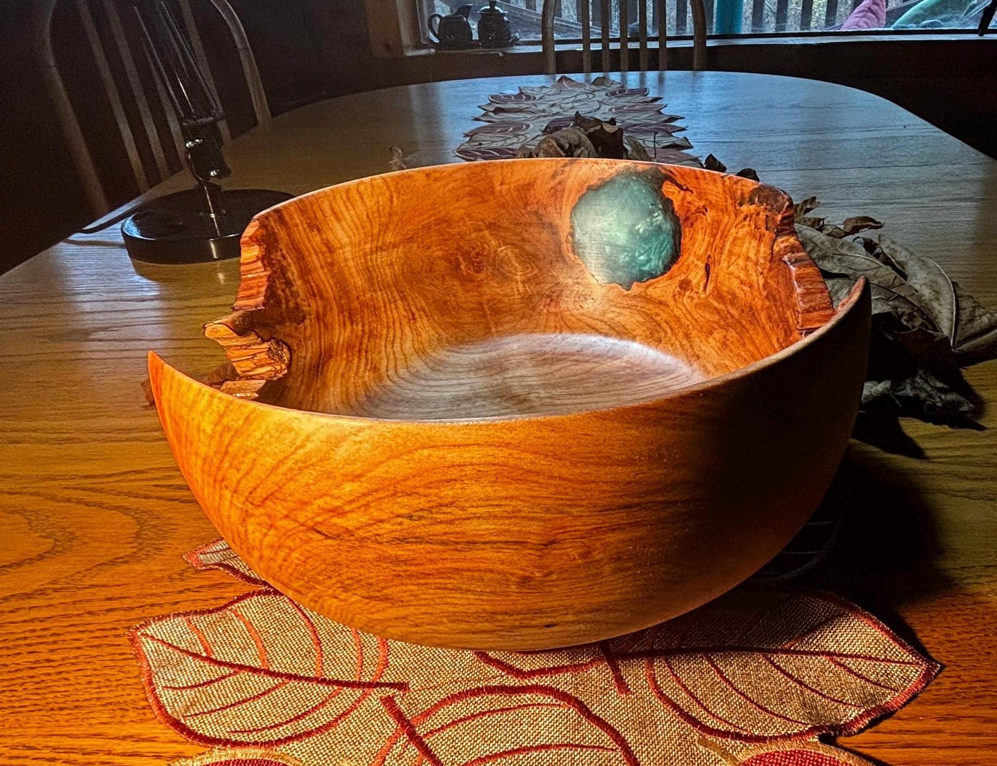 14”x5” Broadleaf Maple Decor Bowl