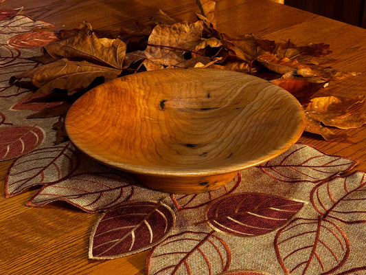 11” x 3” Broadleaf Maple Decor/Display Bowl.