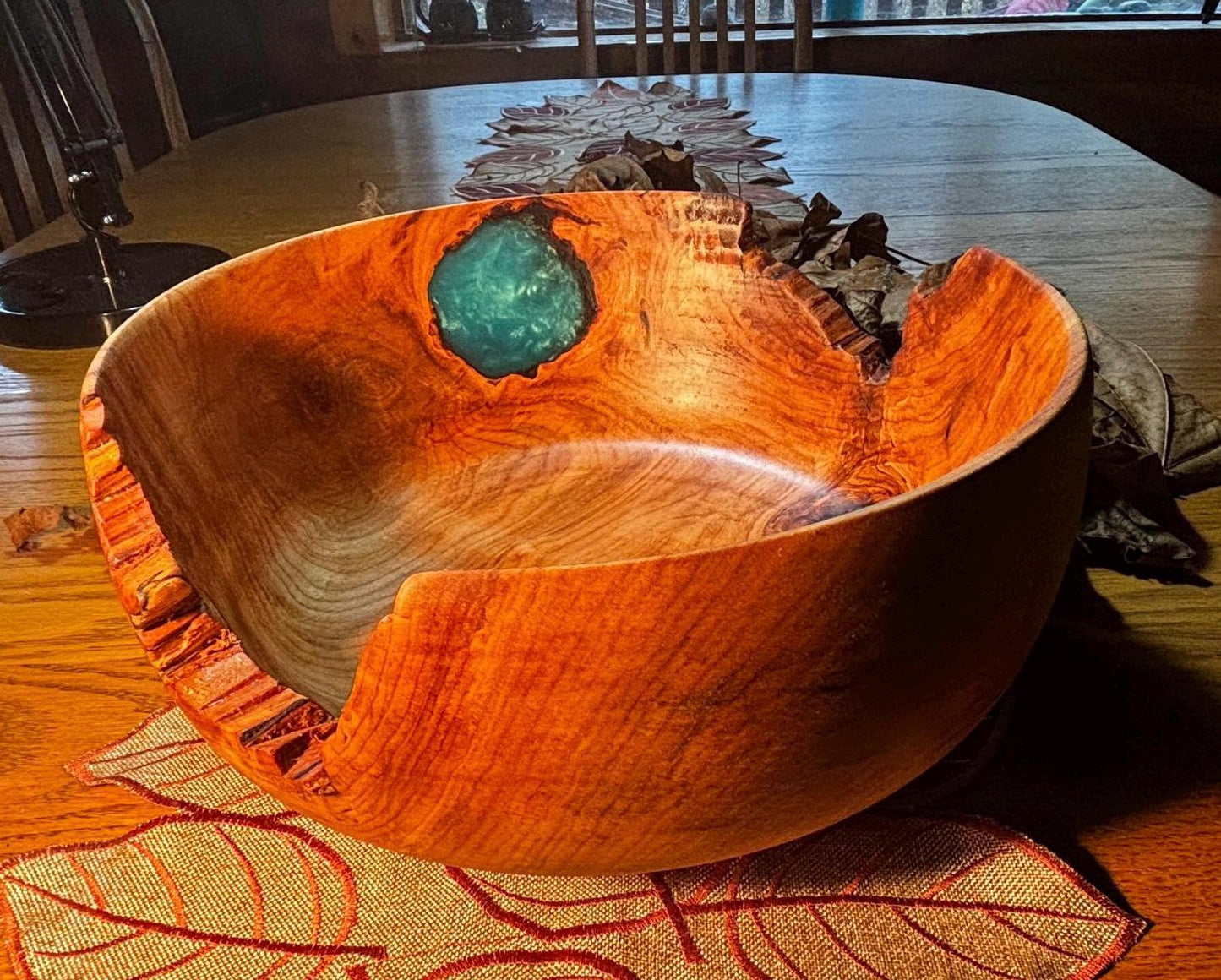 14”x5” Broadleaf Maple Decor Bowl